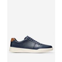 Cole Haan Grand Crosscourt Leather Lace Up Trainers - 7 - Navy, Navy