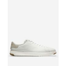 Cole Haan Grandpro Leather Lace Up Trainers - 11 - White, White