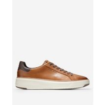 Cole Haan Grandpro Topspin Leather Lace Up Trainers - 7 - Tan, Tan