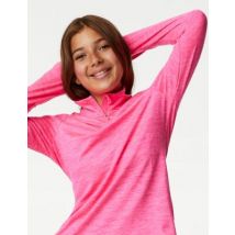 Goodmove Top de sport col zippé (du 6 au 16 ans) - Pink, Pink