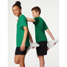 M&S Collection Unisex Active T-Shirt (3-16 Yrs) - 41 - Emerald, Emerald