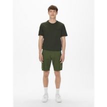 ONLY & SONS Regular Fit Cargo Shorts - Green, Green