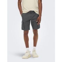 ONLY & SONS Regular Fit Cargo Shorts - XL - Grey, Grey