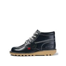 Kickers Leather Lace Up Casual Boots - 7STD - Navy, Navy