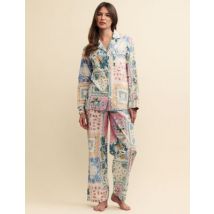 Nobody's Child Pure Cotton Patchwork Print Pyjama Set - XS - Multi, Multi