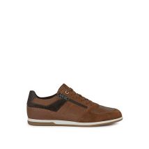 Geox Leather & Suede Lace Up Trainers - 8 - Tan, Tan
