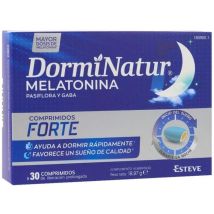 DormiNatur Forte Melatonina, Pasiflora y Gaba 30 Comprimidos