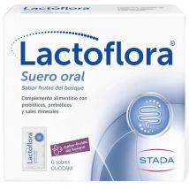 Lactoflora Soro Oral Probióticos, Prebióticos e Sais Minerais 6 Sachês