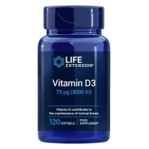 Life Extension Vitamina D3 3.000 UI 120 capsule molli
