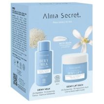 Crema giorno Alma Secret Dewy Lift per pelli secche 50ml + Mini tonico latte idratante 50ml