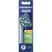 Peças de substituição para escova de dentes elétrica Oral-B Cross Action, 4 unidades
