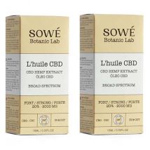 Sowé Duo Huile CBD 20% Bio 10ml