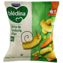 Blédina Snack Tubitos de Zanahoria y Maíz BIO +8m 20 gr