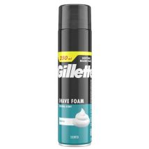 Gillette Classic Espuma de Barbear Masculina Pele Sensível 200 ml