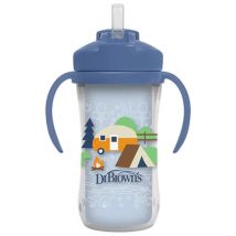 Dr Brown's Thermal Cup with Straw Blue +12m 300ml
