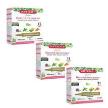 Superdiet Quatuor Beauté de la Peau Bio 20 unidoses Lot de 3