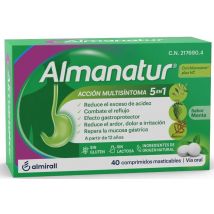 Almanatur 5-in-1 Multi-Symptom Action Mint 40 Chewable Tablets