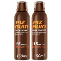 Piz Buin Tan & Protect Spray solare intensificante SPF 15 2x150 ml