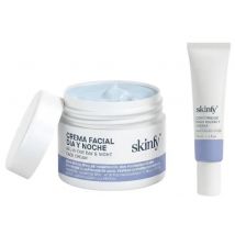 Kit Facial Skinfy: Creme Hidratante 50 ml + Creme Antifadiga para o Contorno 15 ml
