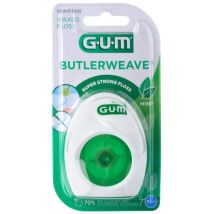 Gum Dental FLOSS Buttler Weave waxed Mint 55m