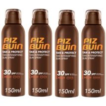 Piz Buin Tan & Protect Spray Solare Intensificatore di Abbronzatura SPF30 4x150 ml