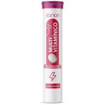 Sanon Sport Multivitaminas y Minerales Sabor Naranja 20 Comprimidos Efervescentes