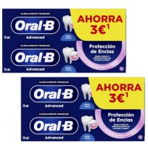 Pasta de dentes Oral-B Advanced Gum Protection 4x75 ml