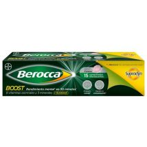 Berocca Boost Magnésio, Vitaminas e Minerais com Guaraná 15 Comprimidos Efervescentes
