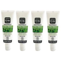Naturabio Cosmetics Dentífrico Extra Fresco Sin Flúor Equinacea y Menta BIO 4x25 ml