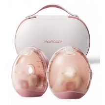 Bomba tira-leite dupla portátil Momcozy Air1, cor bordeaux