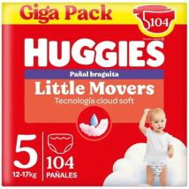 Pannolini a mutandina Huggies Little Movers Disney, taglia 5 (12-17 kg), 104 pezzi