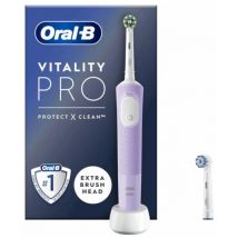 Escova de dentes elétrica Oral-B Vitality Pro roxa + 1 cabeça de substituição
