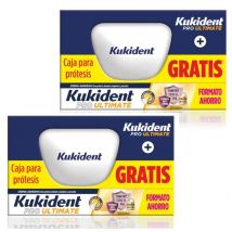 Kukident Pro Ultimate Sem Sabor 57g + Caixa para Dentaduras GRÁTIS (2 unidades)