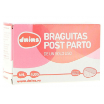 Dnins Braguitas Malla Desechables Post-Parto Talla M/L 4Uds
