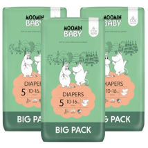 Moomin Baby Pañales Talla 5 (10-16 Kg) 3x60 uds
