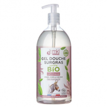 MKL Green Nature Gel Douche Surgras Lait d'Ânesse Bio 1L pour Tous Types de Peaux