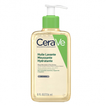 CeraVe Nettoyants Huile Lavante Moussante Hydratante 236ml - Hydratant, Apaisant et Anti-irritation -