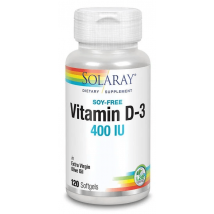 Vitamine D3 400 UI Solaray 120 Perles