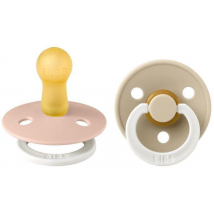 Bibs Chupetes Nocturnos Colours Vainilla Blush 0-6m 2 unidades