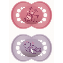 MAM Original Latex Pacifier Matte Pink +6m 2 pcs