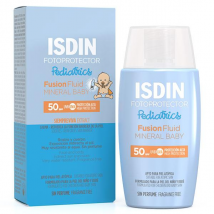 ISDIN Fotoprotector Mineral Baby Crème Solaire Visage pour Enfants SPF50 50ml - Cosmétique - pour Peau Normale