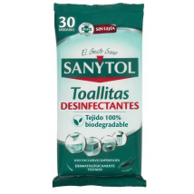 Sanytol Toallitas Desinfectantes Multiusos 30 unidades