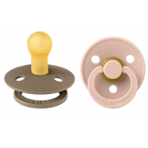 Bibs Chupetes Colours Dark Oak/Blush 6-18m 2 unidades