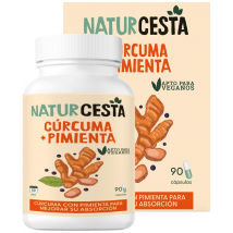 Naturcesta Cúrrcuma + Pimienta 440 Mg 90 Cápsulas