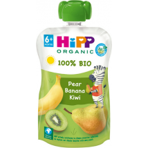Bolsas HiPP de Pêra, Banana e Kiwi +6m BIO 100 gr