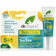 Dr. Organic Gel d'arbre à thé transparent pour la peau 10 ml