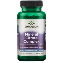 Swanson Mineral Citrato Complex 60 Cápsulas