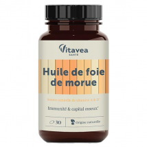 Nutrisanté Les Nutri'Sentiels Huile de Foie de Morue Vitamine D - 30 capsules