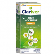 Clariver Toux Nocturne Enfants extraits de plantes apaiser la toux durant la nuit