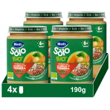 Hero Solo Bio Tarrito Verduras con Alubias y Ternera ECO +6m 4x190 gr